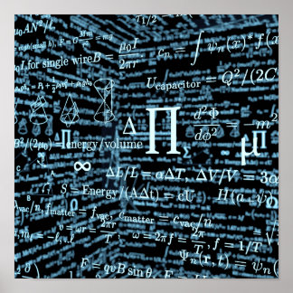 Poster mathématique algèbre