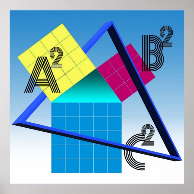 Poster Mathématiques colorées (Devant)