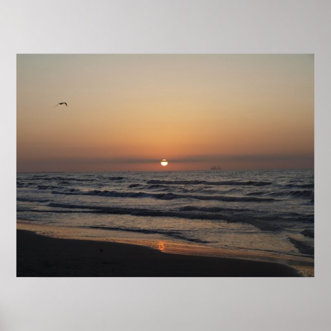 Poster Matin au-dessus de Port Aransas_2 (Devant)