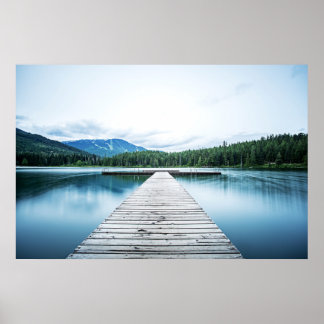 Poster Matin Au Quai Lake Dock