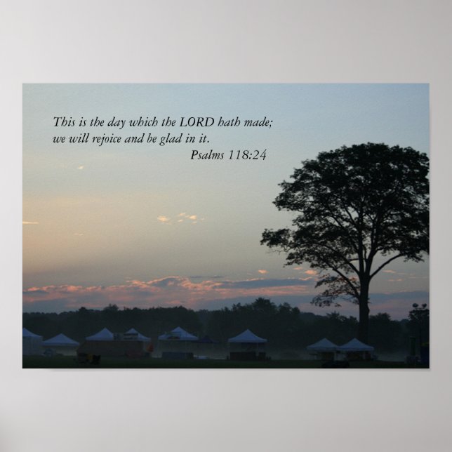 Poster Matin, Ceci est l'affiche ou l'impression du jour (Devant)