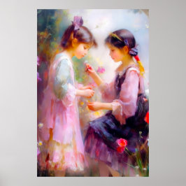 Poster Matin dans un jardin 