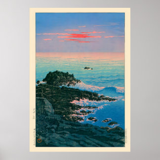 Poster Matin de Cape Inubo par Kawase Hasui