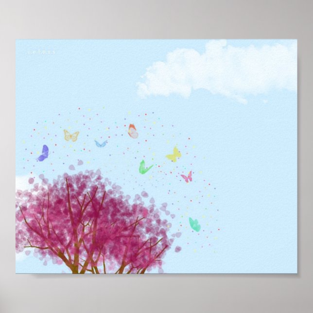 Poster Matin des papillons (Devant)