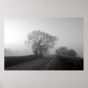 Poster Matin d'hiver : Cheshire, Angleterre