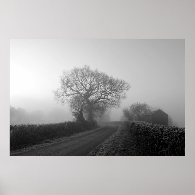 Poster Matin d'hiver : Cheshire, Angleterre (Devant)