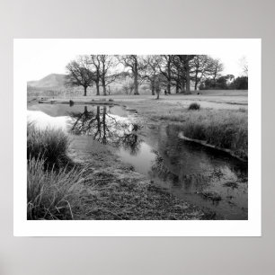 Poster Matin d'hiver : Strandshag Bay, Derwentwater Post