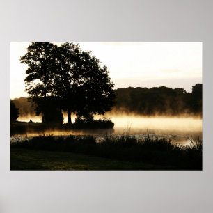 Poster Matin Lake Scène wapcn