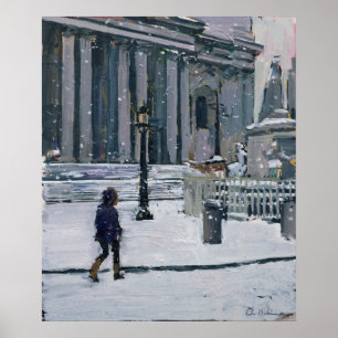 Poster Matin neigeux Cathédrale Saint-Paul 2009