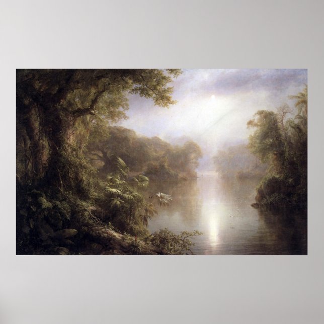 Poster Matin sous les tropiques par Frederic Edwin Church (Devant)