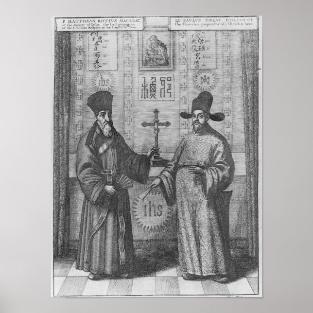 Poster Matteo Ricci et Paulus Li (Devant)