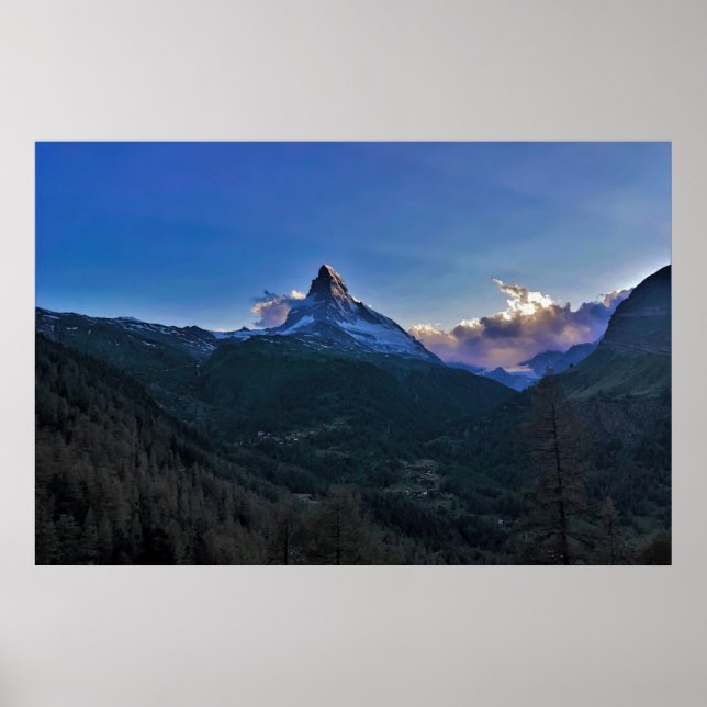 Poster Matterhorn Sunset (Devant)