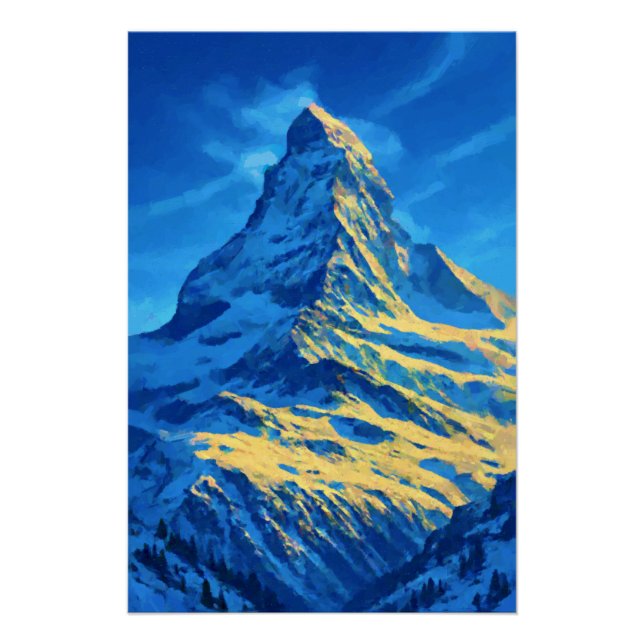 Poster Matterhorn Sunset (Devant)
