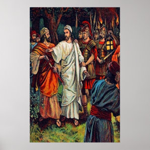 Poster Matthieu 26:51-56A L'oreille de l'homme est coupée
