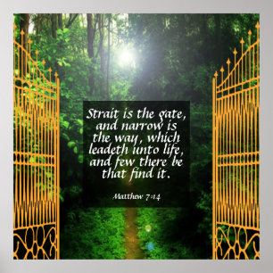 Poster Matthieu 7:14