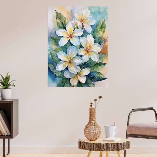 Poster Maui White Plumeria (Salon 3)