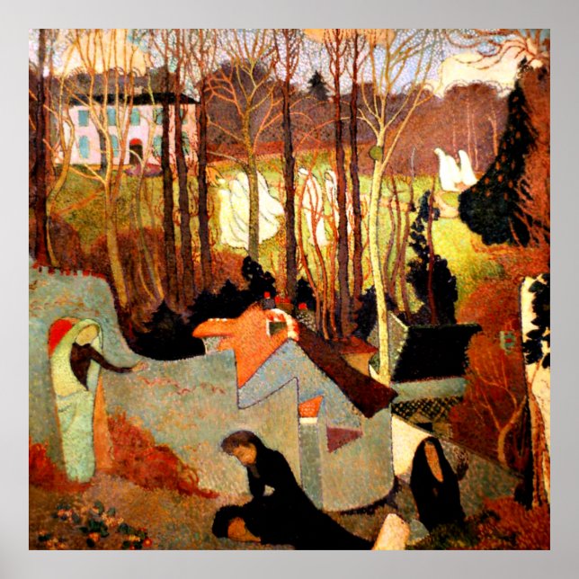 Poster Maurice Denis - Mystère de Pâques, peinture d'art (Devant)