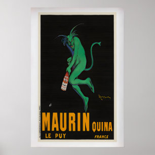 Poster Maurin Quina par Leonetto Cappiello  Vintage