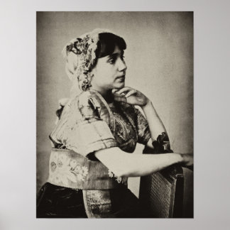 Poster: Maurische Frau, Tanger, Marokko, 1898 Poster