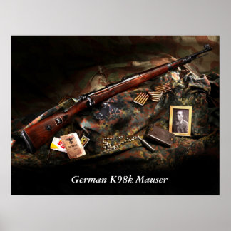 Poster Mauser K98k allemand