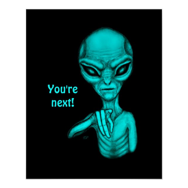 Poster Mauvais Alien, Tu es le prochain ! (Devant)