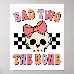Poster Mauvais Deux Anniversaire Os 2 Anniversaire Enfant