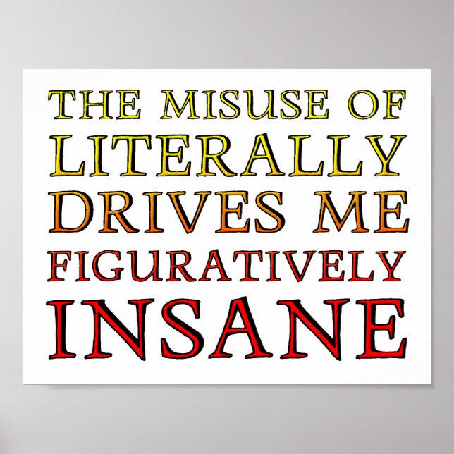 Poster Mauvais usage de l'affiche littéralement drôle (Devant)