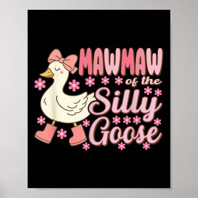 Poster Mawmaw Goose On The Loose Funny Birthday Matching  (Devant)