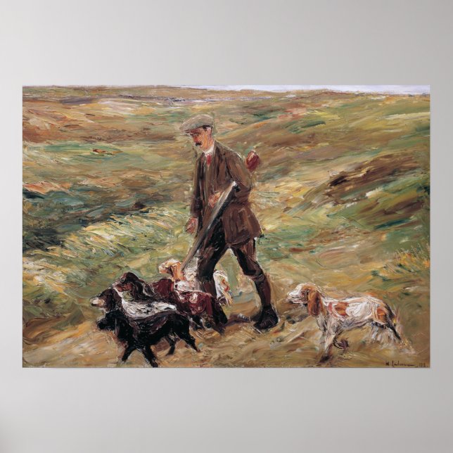 Poster Max Liebermann Hunter dans les dunes (Devant)