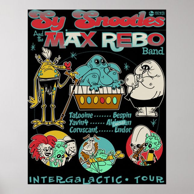 Poster Max Rebo Band TShirt (Devant)