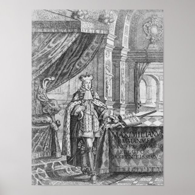 Poster Maximilian II Emanuel, Électeur de Bavière (Devant)