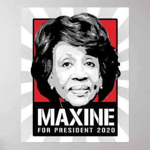 Poster Maxine Waters pour le président 2020 -
