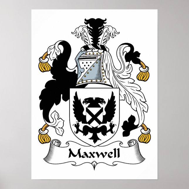 Poster Maxwell Family Crest (Devant)