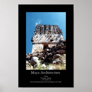 Poster Maya Architecture - Labna