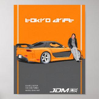 Poster Mazda RX-7 FD3S 2-Rotor Caractéristiques