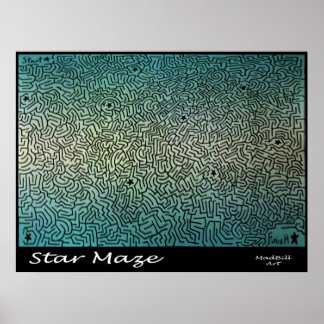 Poster Maze étoile