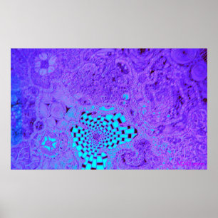 Poster Maze violet Vortex