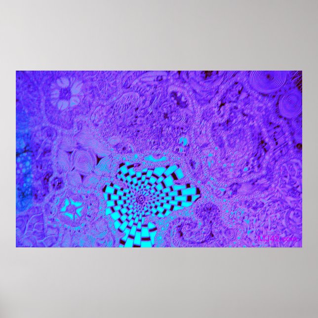 Poster Maze violet Vortex (Devant)