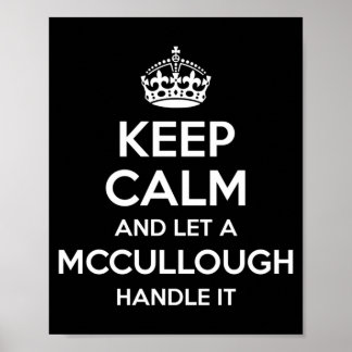 Poster Mccullough Nom de famille drôle Arbre généalogique