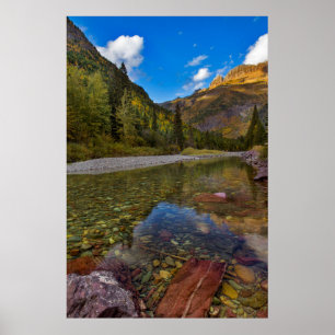 Poster McDonald Creek en automne avec Garden Wall