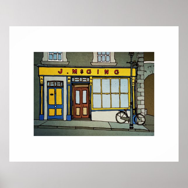Poster McGing's Bar, Westport, Irlande (Devant)