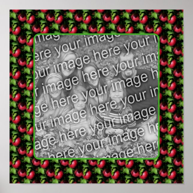 Poster McIntosh Apples Nature Frame Créer Votre Propre Ph (Devant)