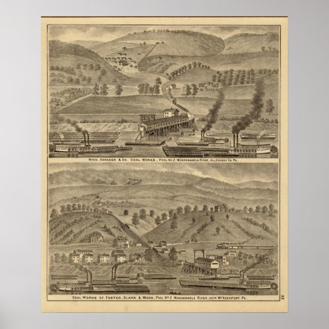 Poster McKeesport Allegheny County, Pennsylvanie (Devant)