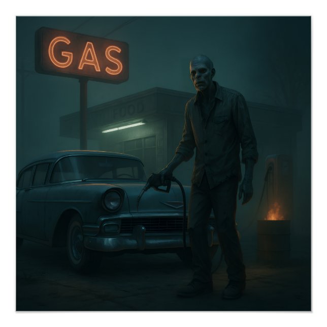 Poster MCM Zombie Gare Station Art (Devant)