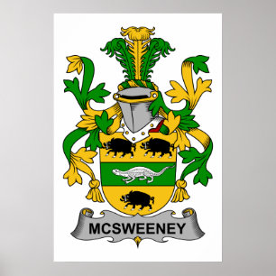 Poster McSweeney Family Crest