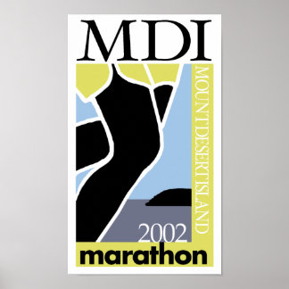 Poster MDI Marathon - Vintage 2002