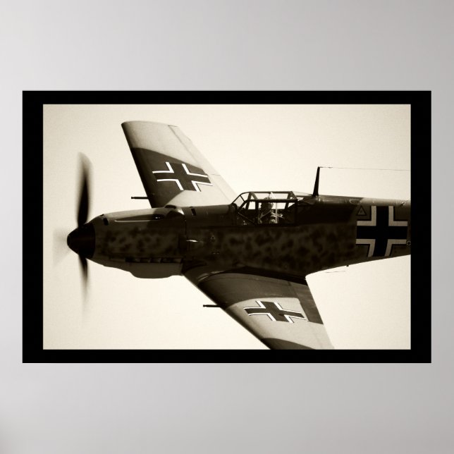 Poster Me-109 E-3 Emil (Devant)