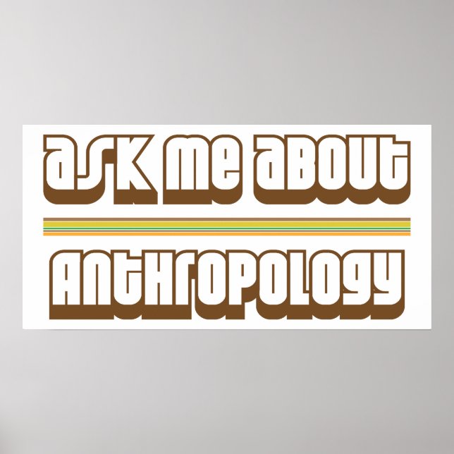 Poster Me questionner sur l'anthropologie (Devant)
