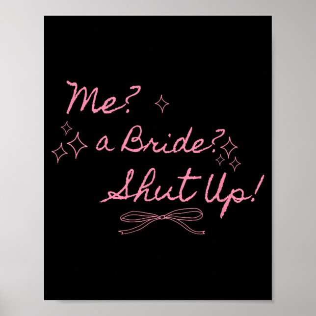 Poster Me Une Mariée Fermée Bachelorette Party Bridal (Devant)