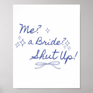 Poster Me Une Mariée Fermée Bachelorette Party Bridal